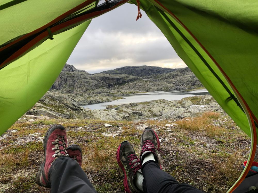 tente trolltunga camping sauvage