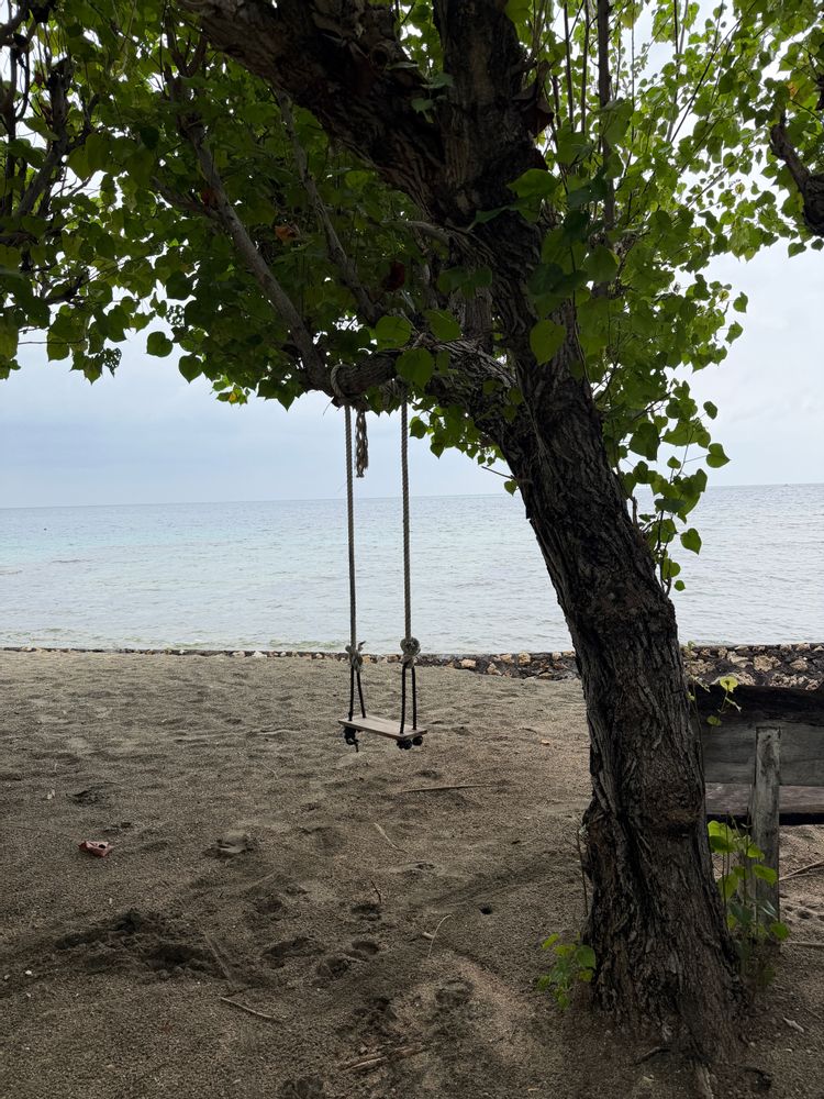 Plage Pemuteran Bali balançoire