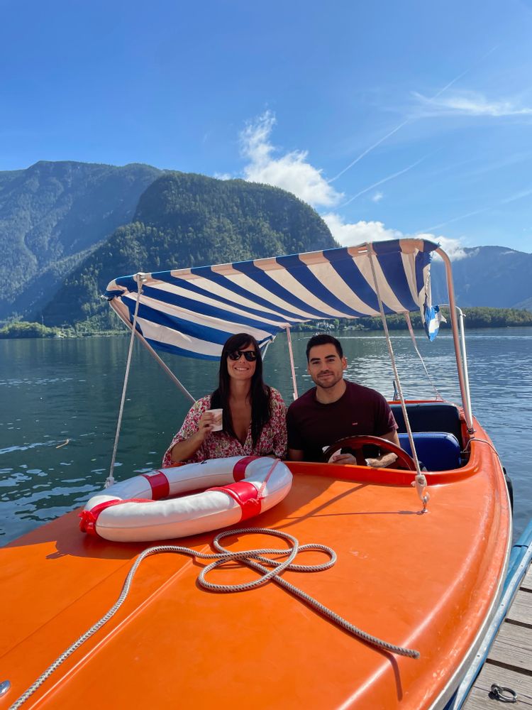 Hallstatt autriche bateau lac