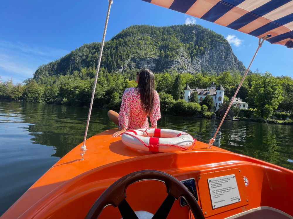 Hallstatt autriche bateau lac