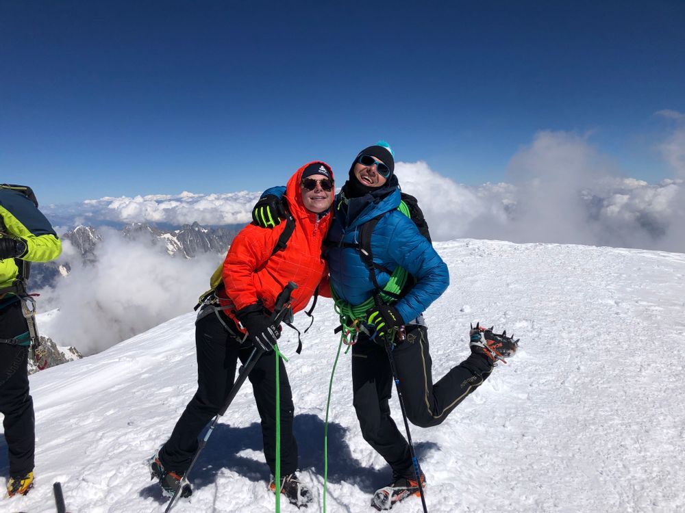 au sommet du Mont Blanc