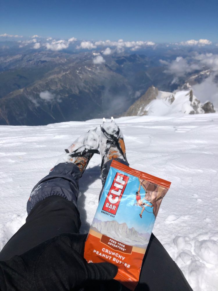 cliff bar ascension mont blanc
