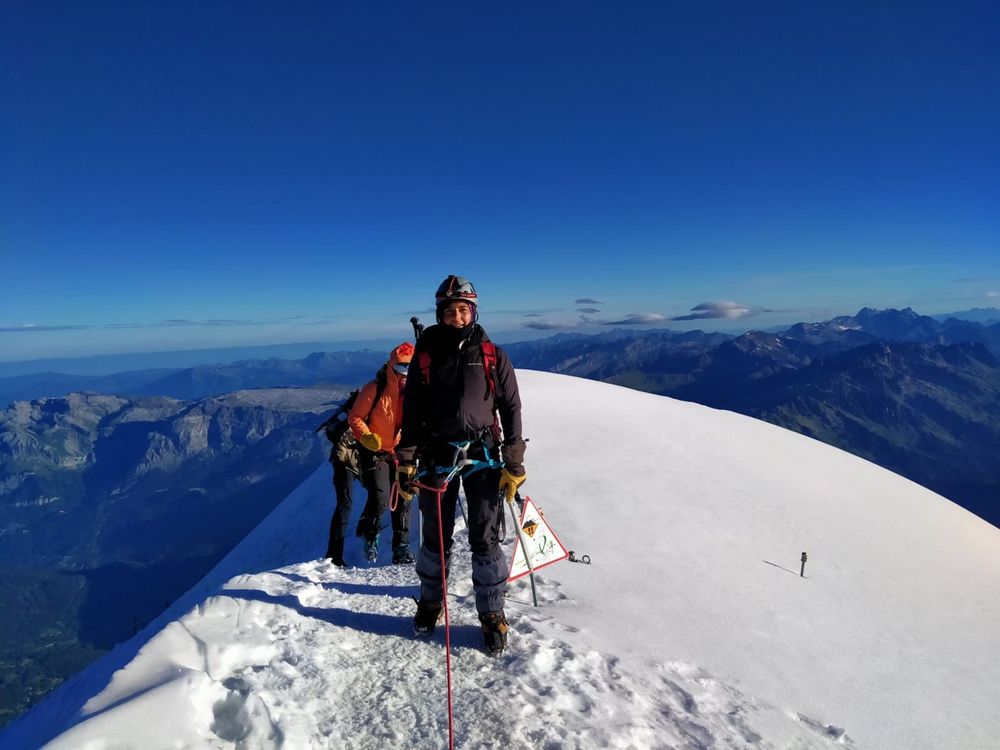 Au sommet du Mont Blanc