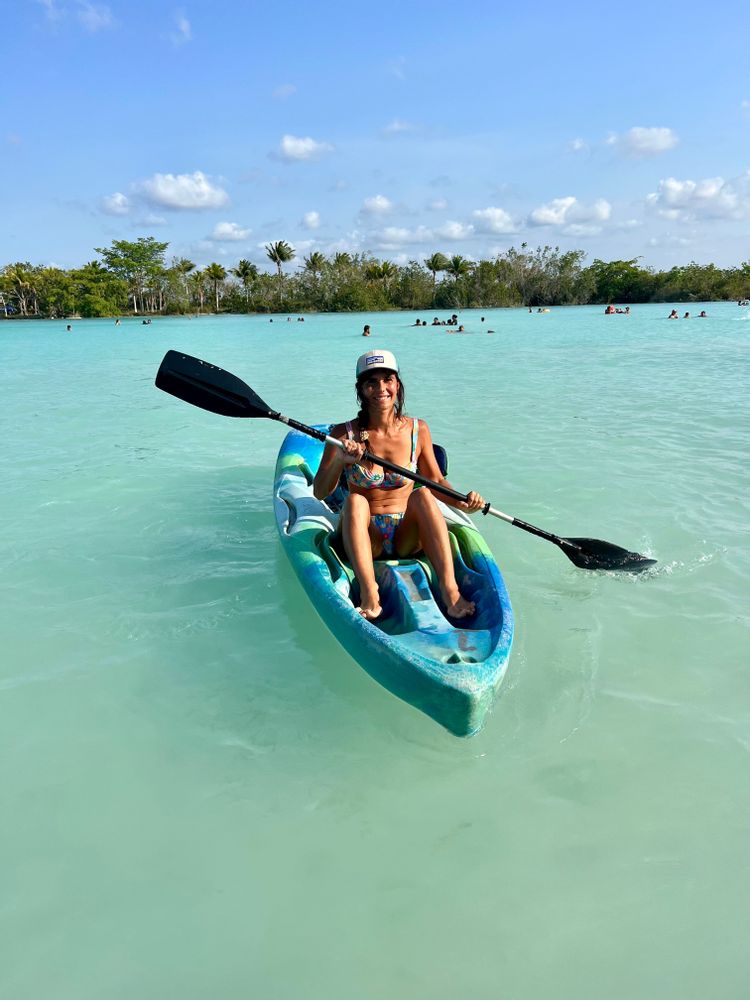 kayak a bacalar au mexique dans le yucatan