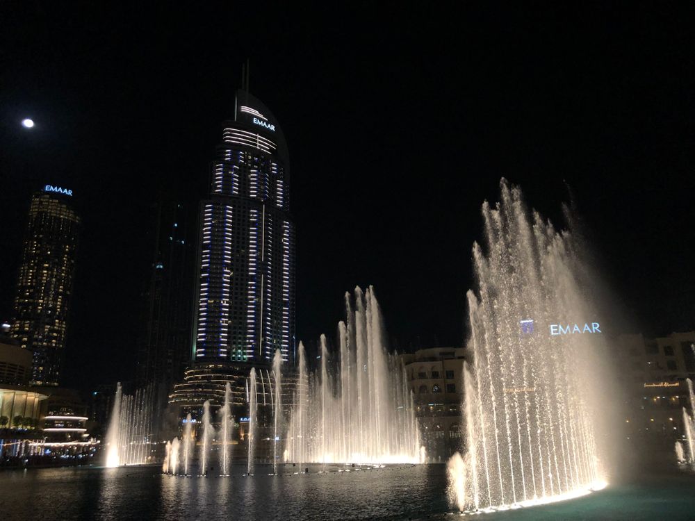 Spectacle des fontaines Burj Khalifa Dubai Mall