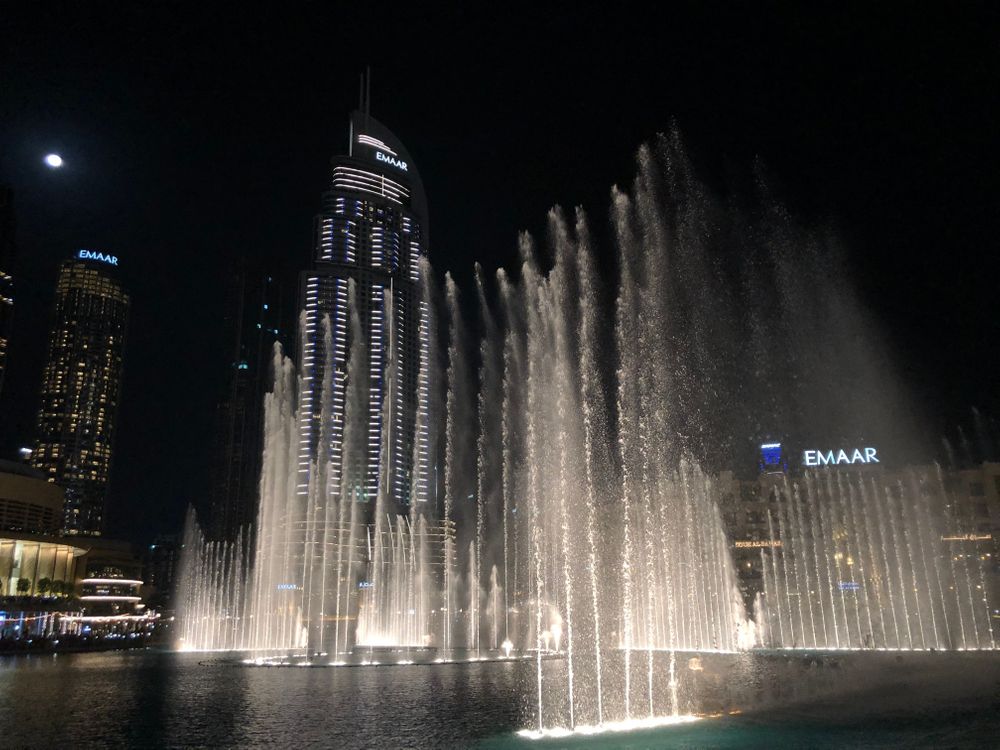Spectacle des fontaines Burj Khalifa Dubai Mall