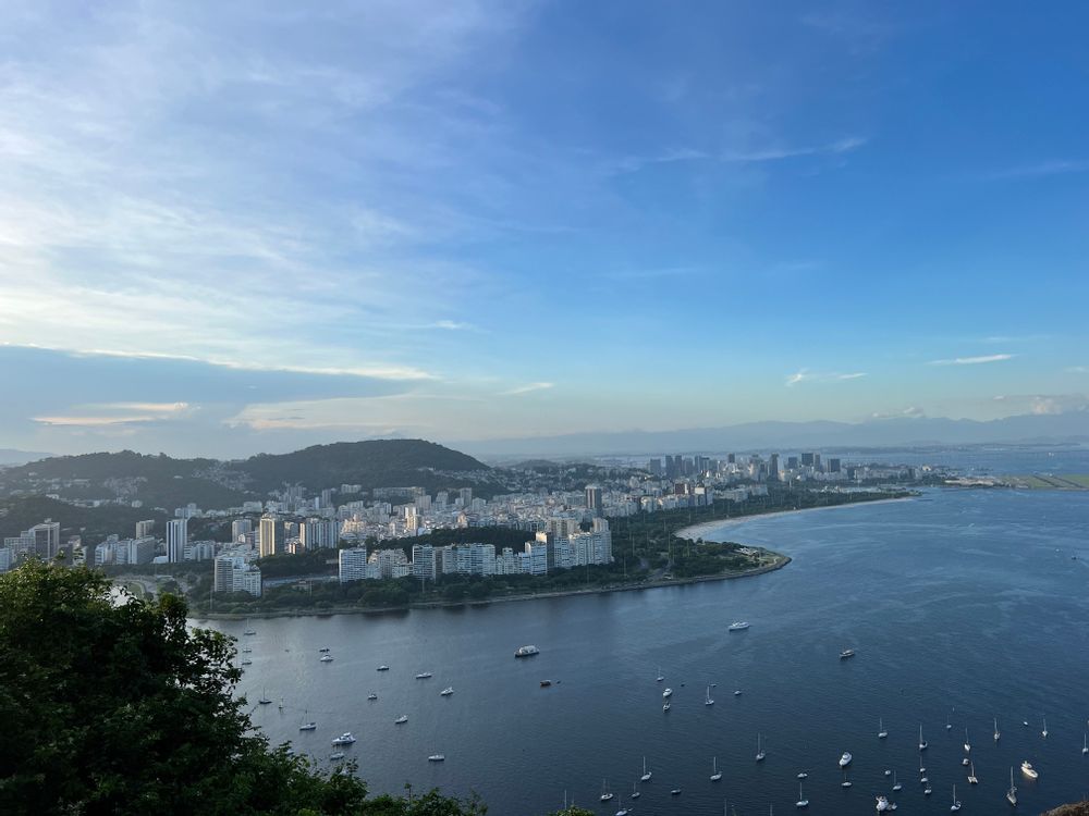 Rio de Janeiro Brésil Pain de sucre coucher de soleil