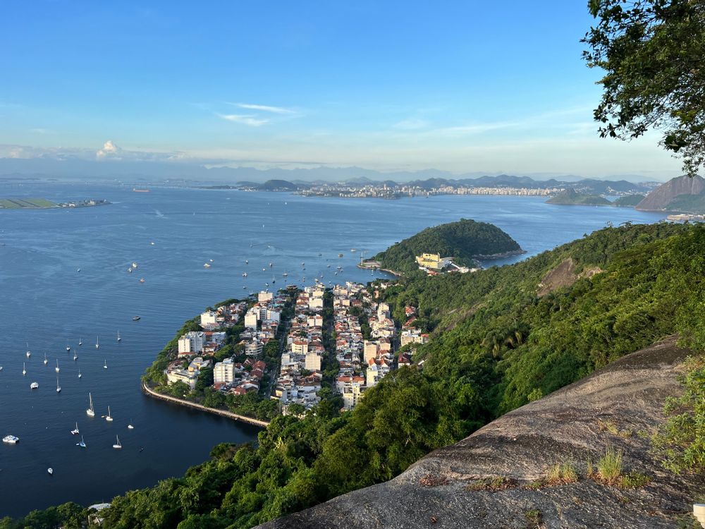 Rio de Janeiro Brésil Pain de sucre coucher de soleil