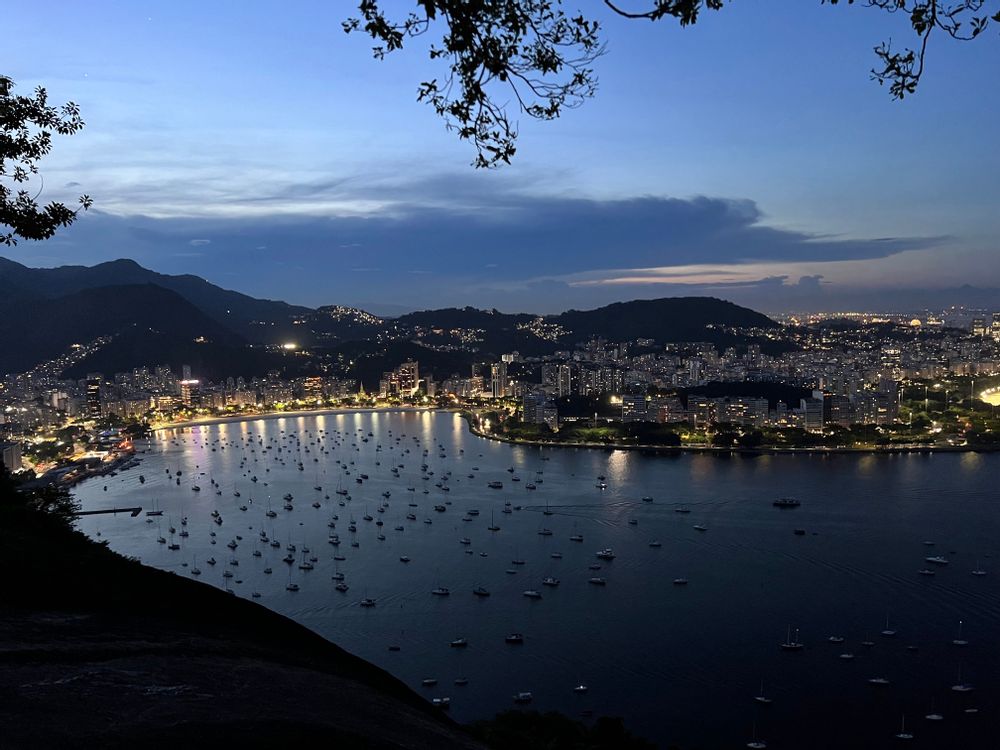 Rio de Janeiro Brésil Pain de sucre coucher de soleil