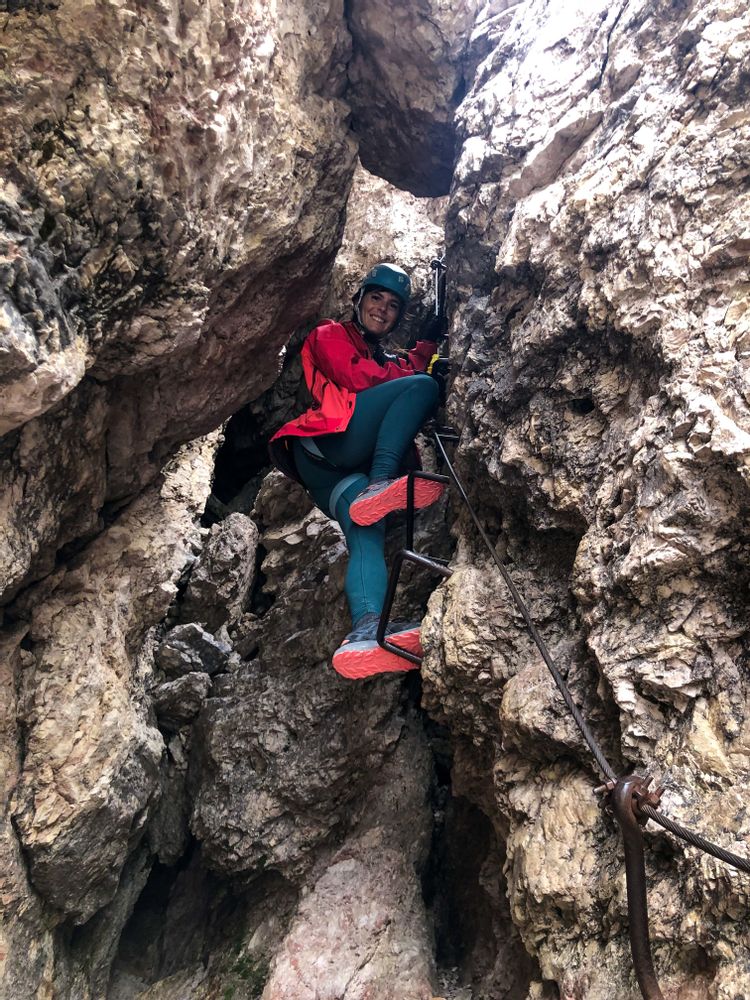 Via Ferrata Roc d'Averau Cinque Torri Dolomites Italie
