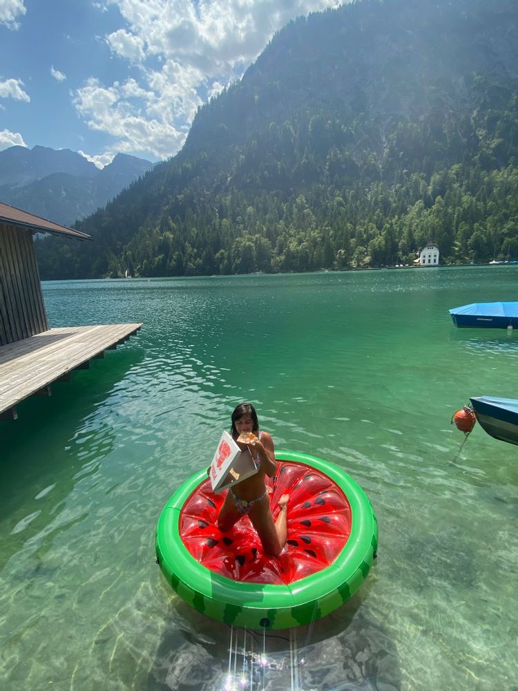 pizza itinéraire autriche lac bouée pastèque