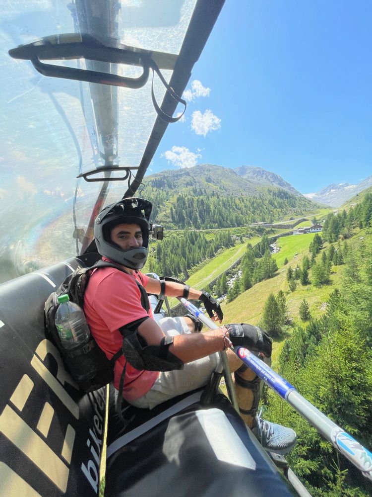 autriche itinéraire tyrol vtt de descente Solden téléphérique