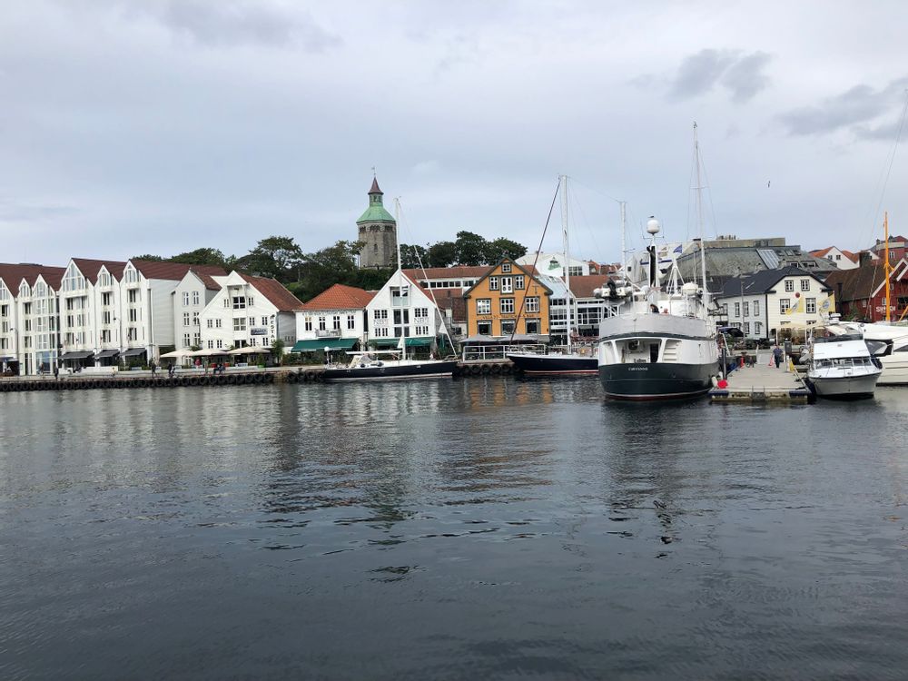 Bateau port Stavanger Norvège