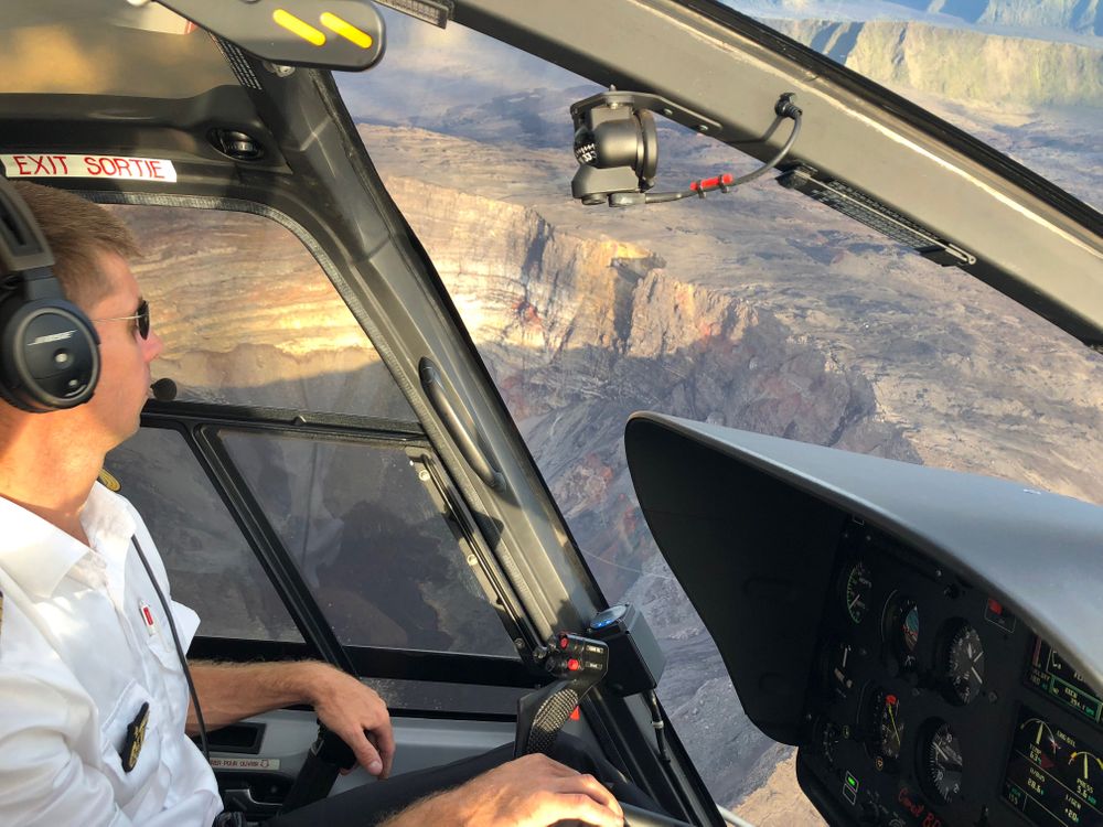helicoptere cirques de la réunion piton de la fournaise