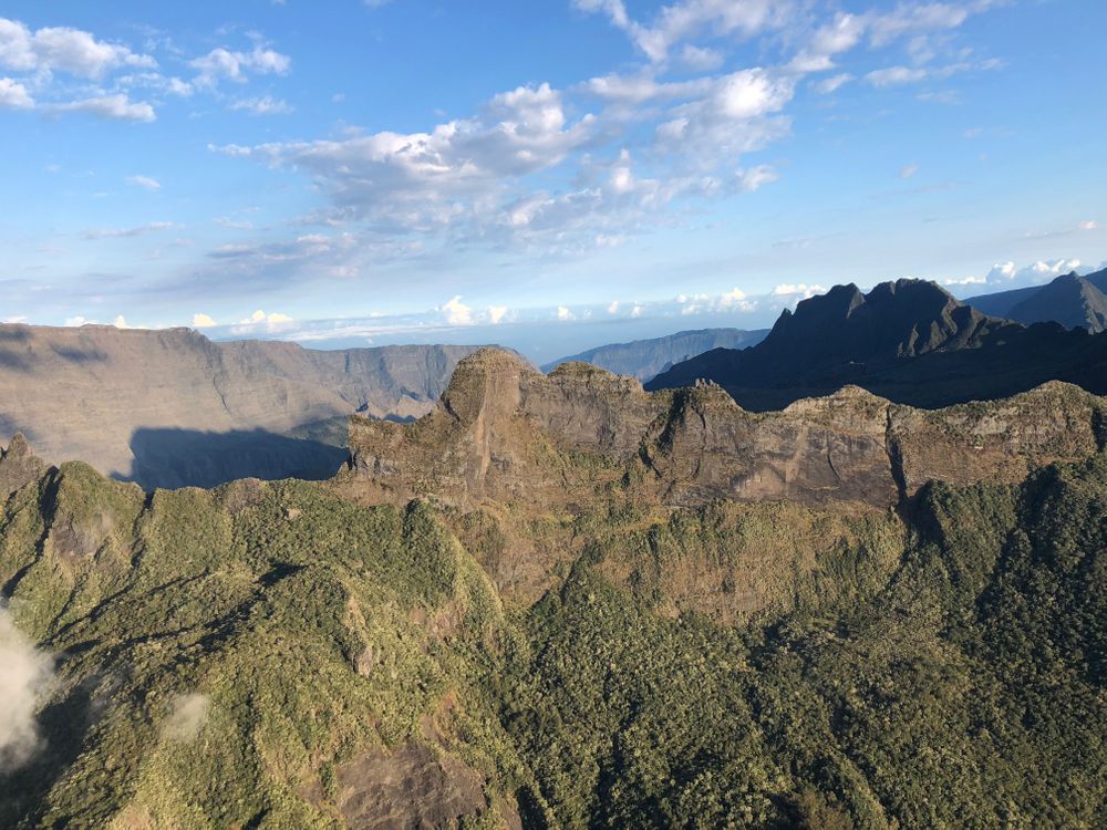 helicoptere cirques de la réunion