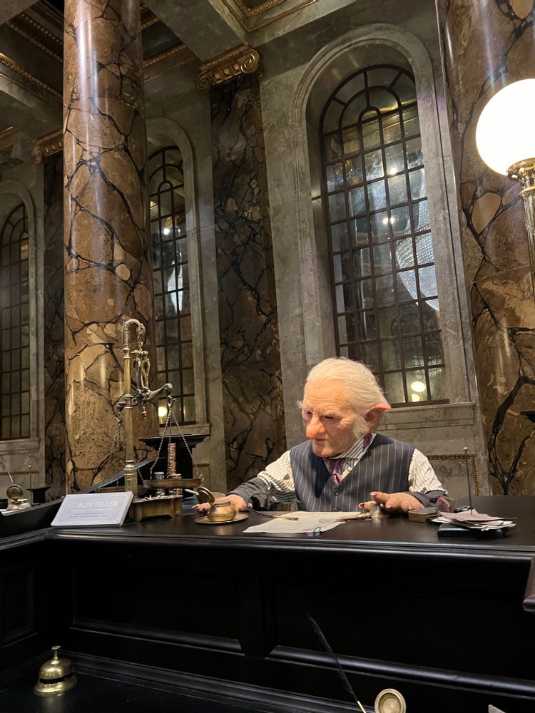 Studios Harry Potter Londres costumes et masques Gringotts