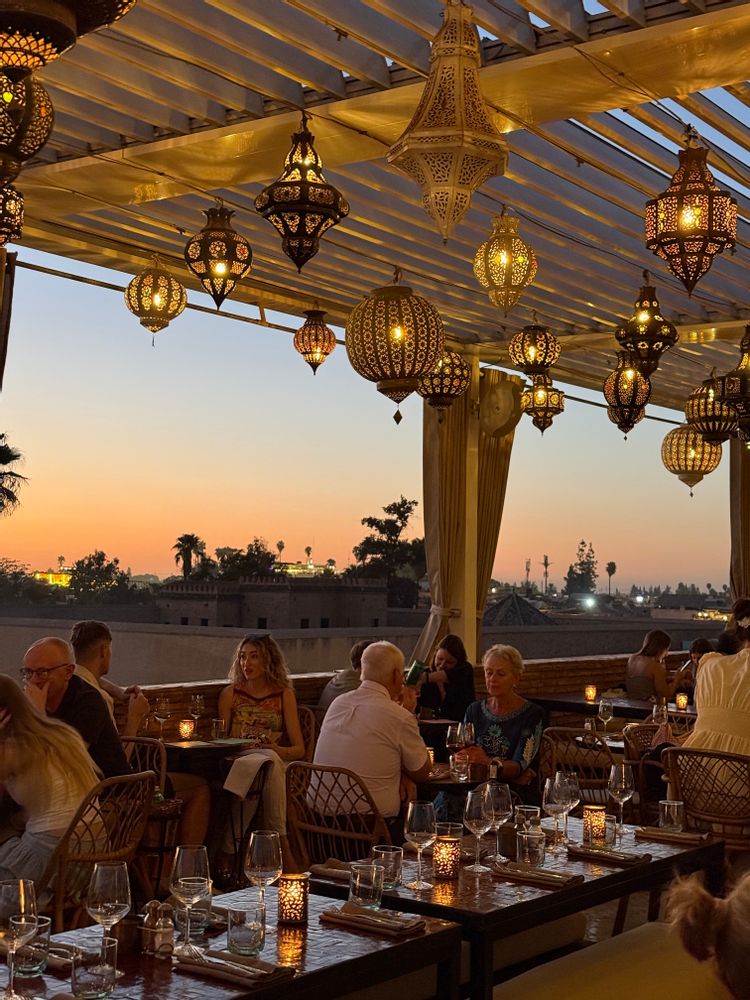 Restaurant rooftop Dardar Marrakech Maroc
