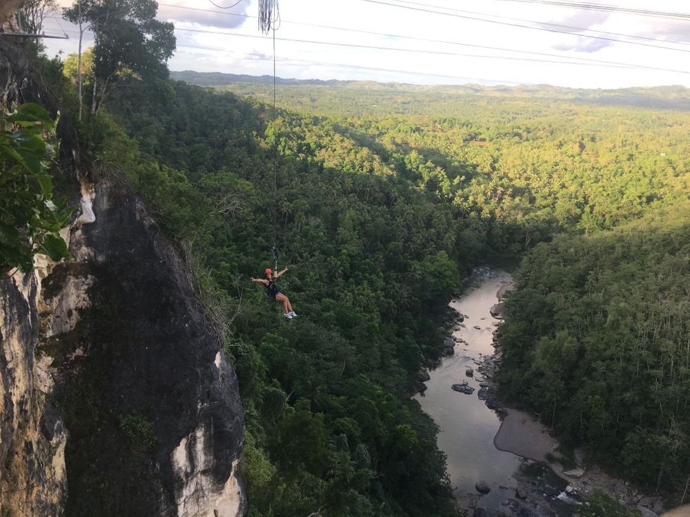 philippines balançoire géante the plunge bohol