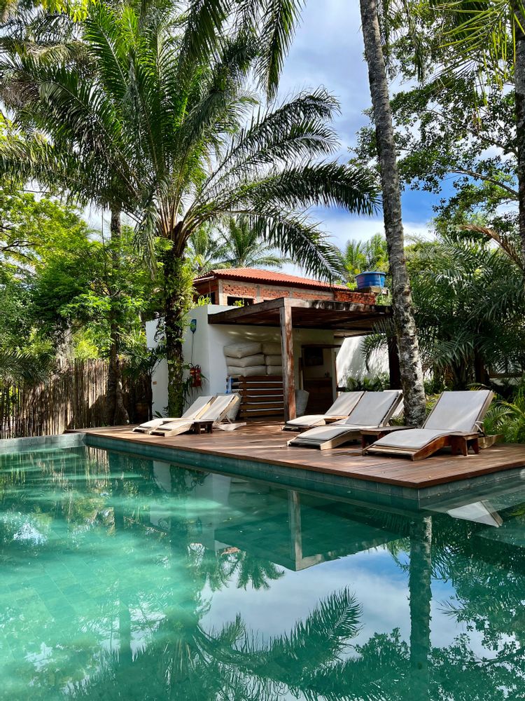 Hôtel Piscine sur la plage Boipeba Tinharé Morro de Sao Paulo Brésil