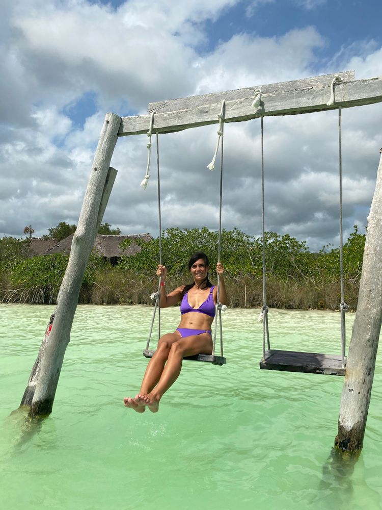 balançoire cenotes mexique yucatan