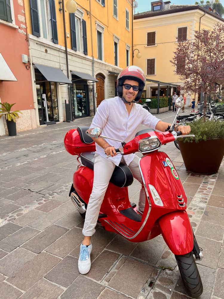 itinéraire lac de garde italie vespa