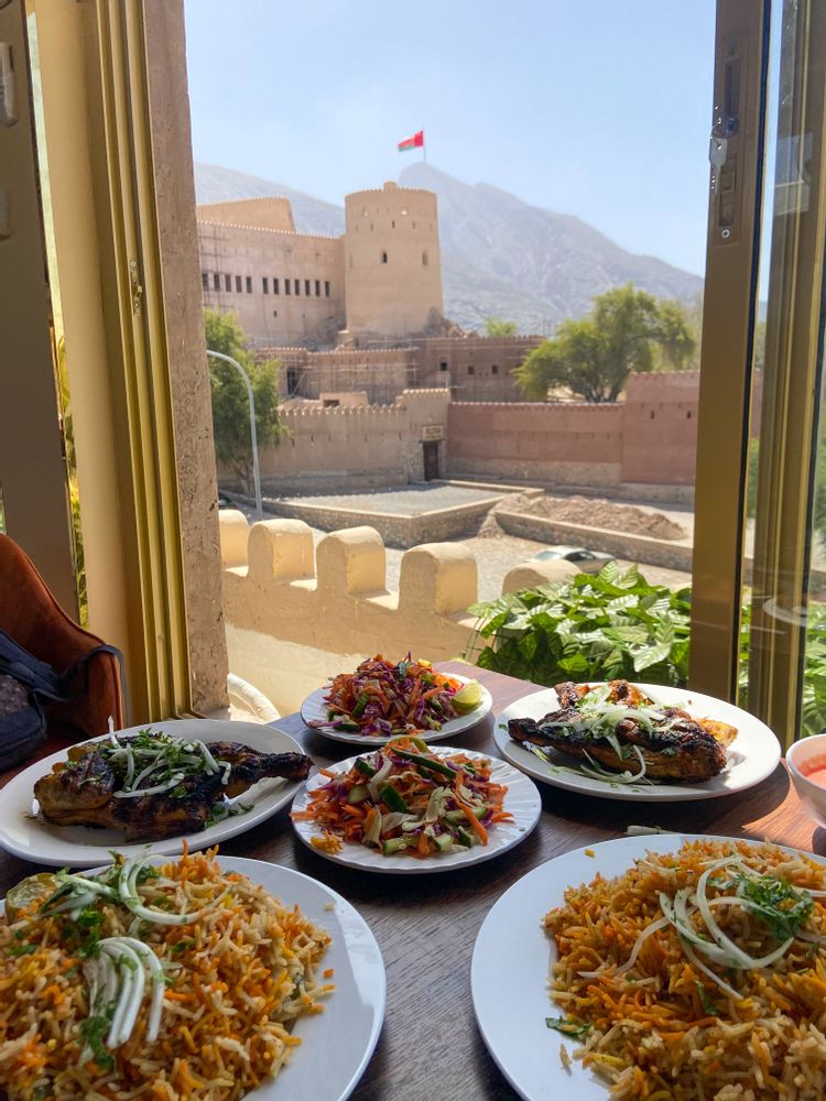 Fort Yard Restaurant Rustaq Fort Oman