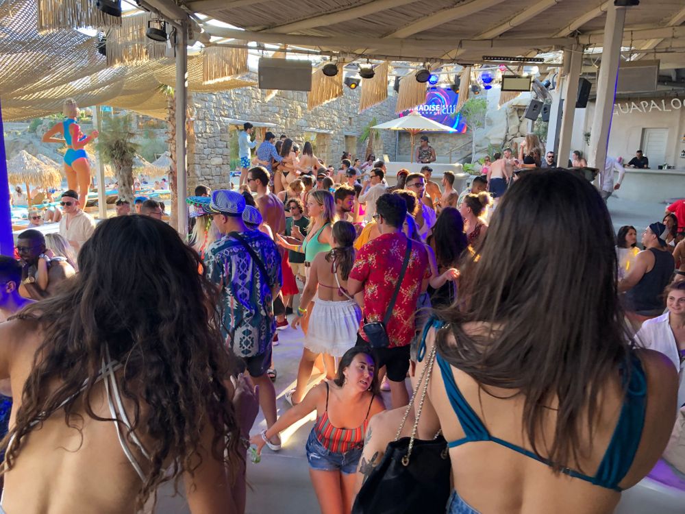paradise beach club Mykonos Grèce où sortir