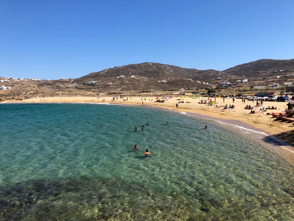 Ftelia Beach Club Mykonos Vue