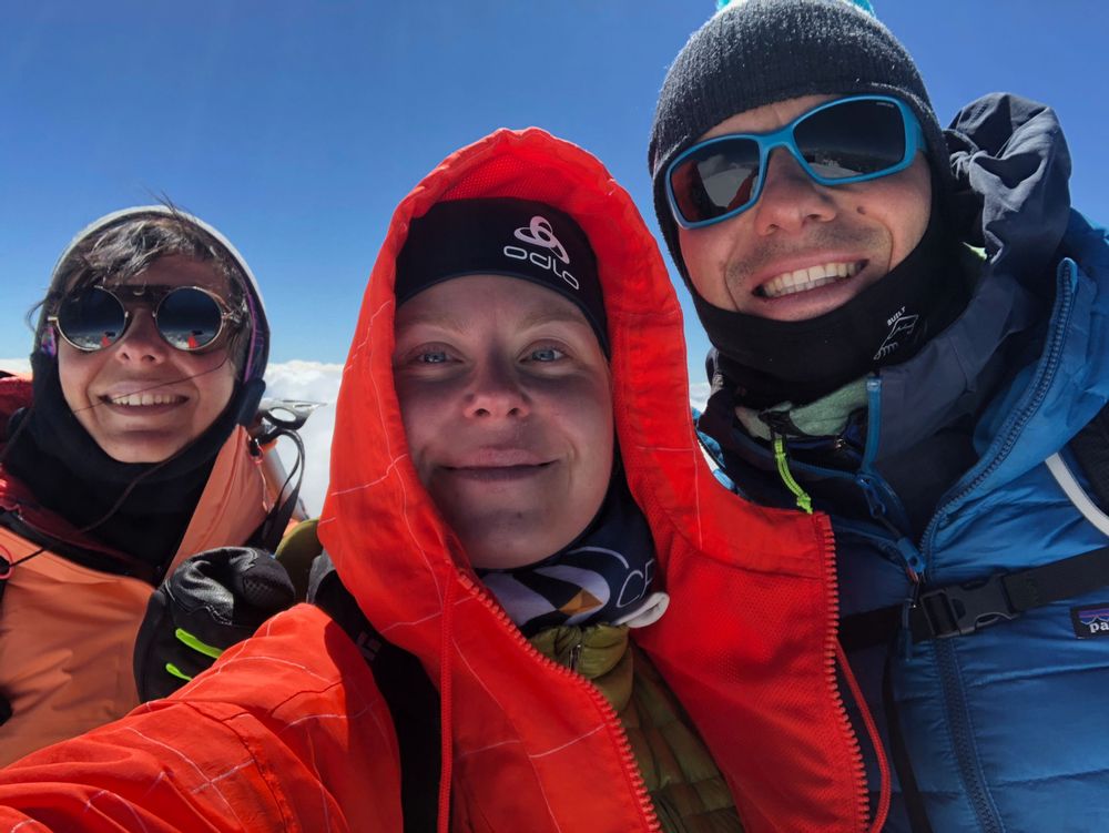 au sommet du Mont Blanc