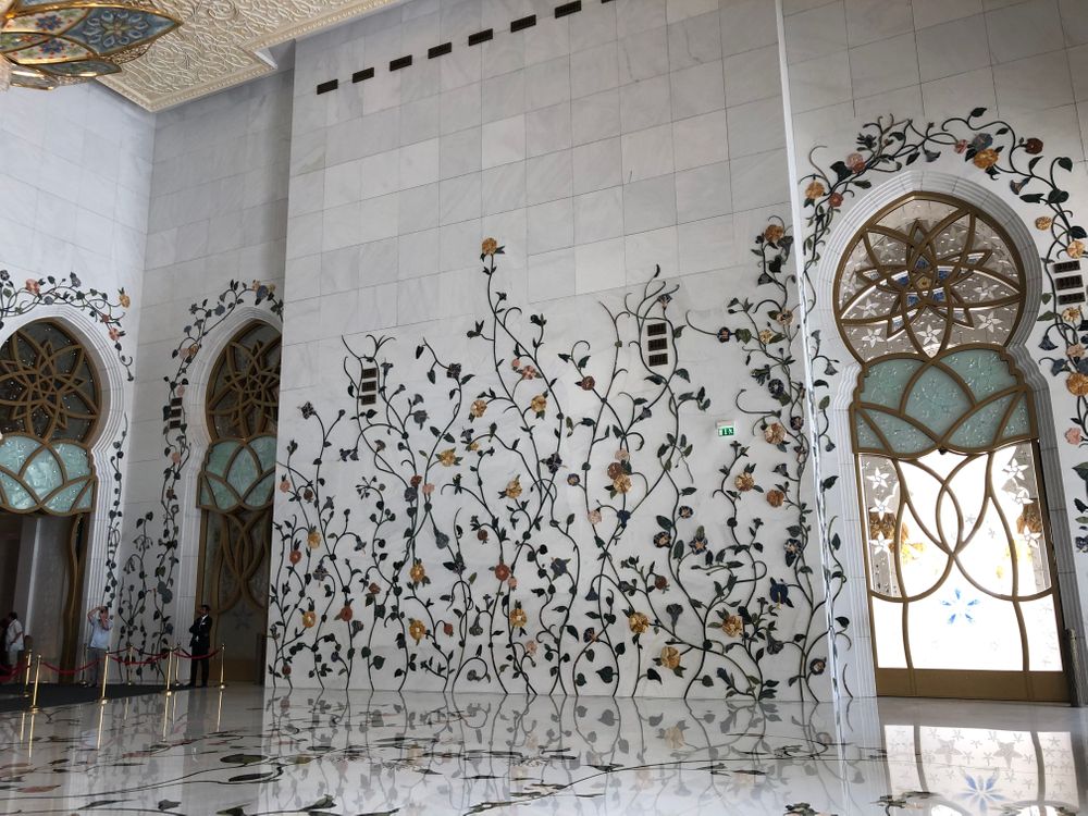 Abu Dhabi architecture grande mosquée blanche