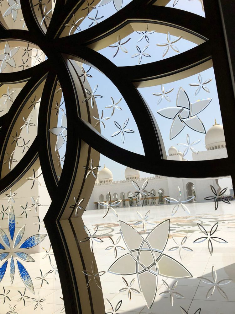 Abu dhabi mosquée vitraux