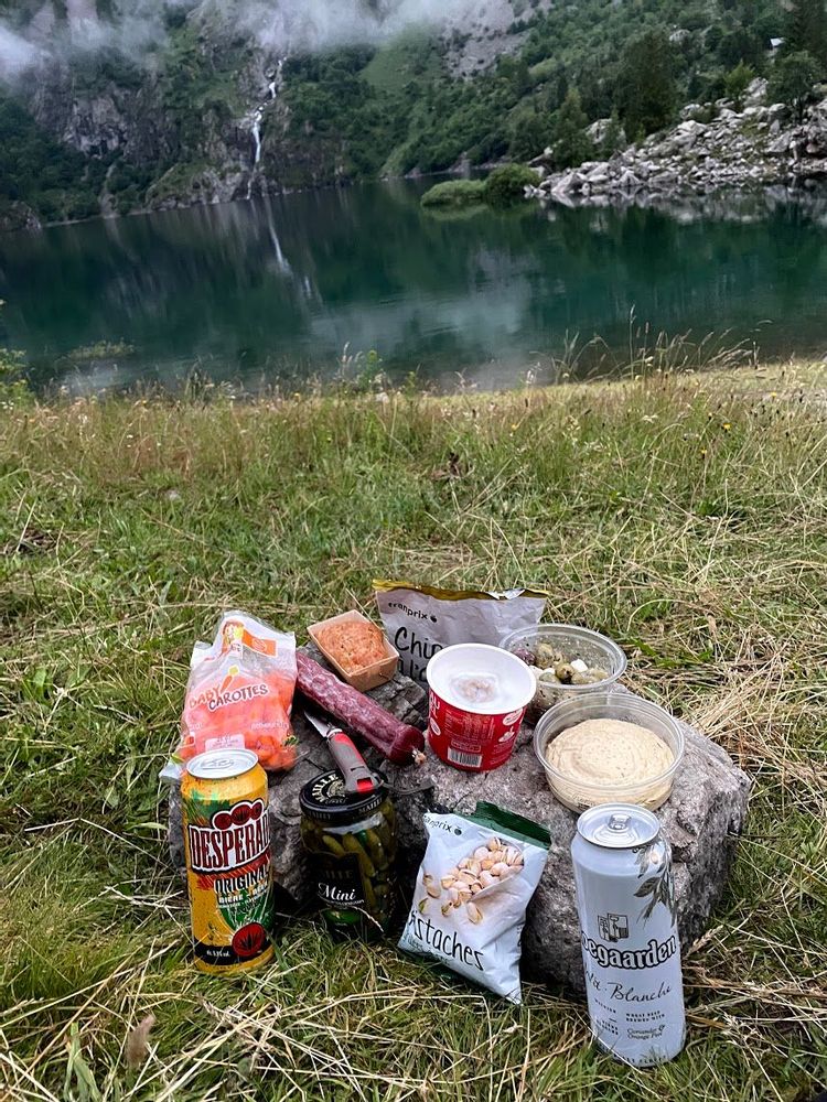 Bivouac Pique-nique Lac de la Muzelle lac du Lauvitel