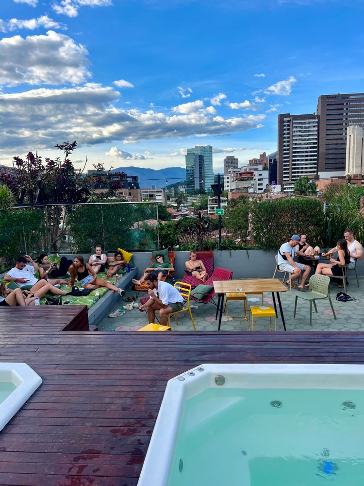 Rooftop Hotel Viajero Medellin Colombie