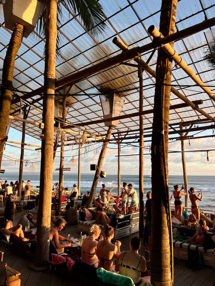 La Brisa sunset spot beach club bar Canggu Bali