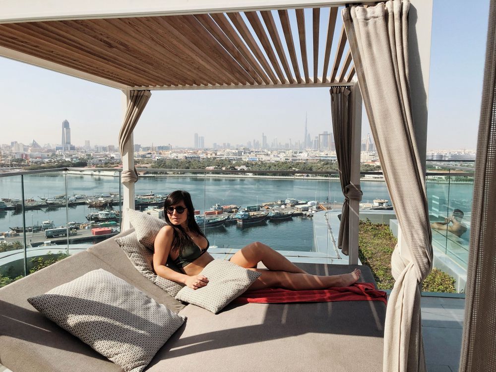 Rooftop Dubai Piscine Al Bandar Rotana