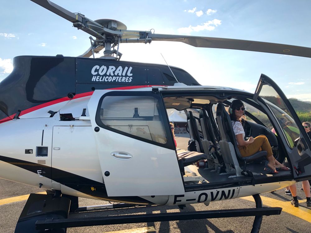 hélicoptère ile de la réunion