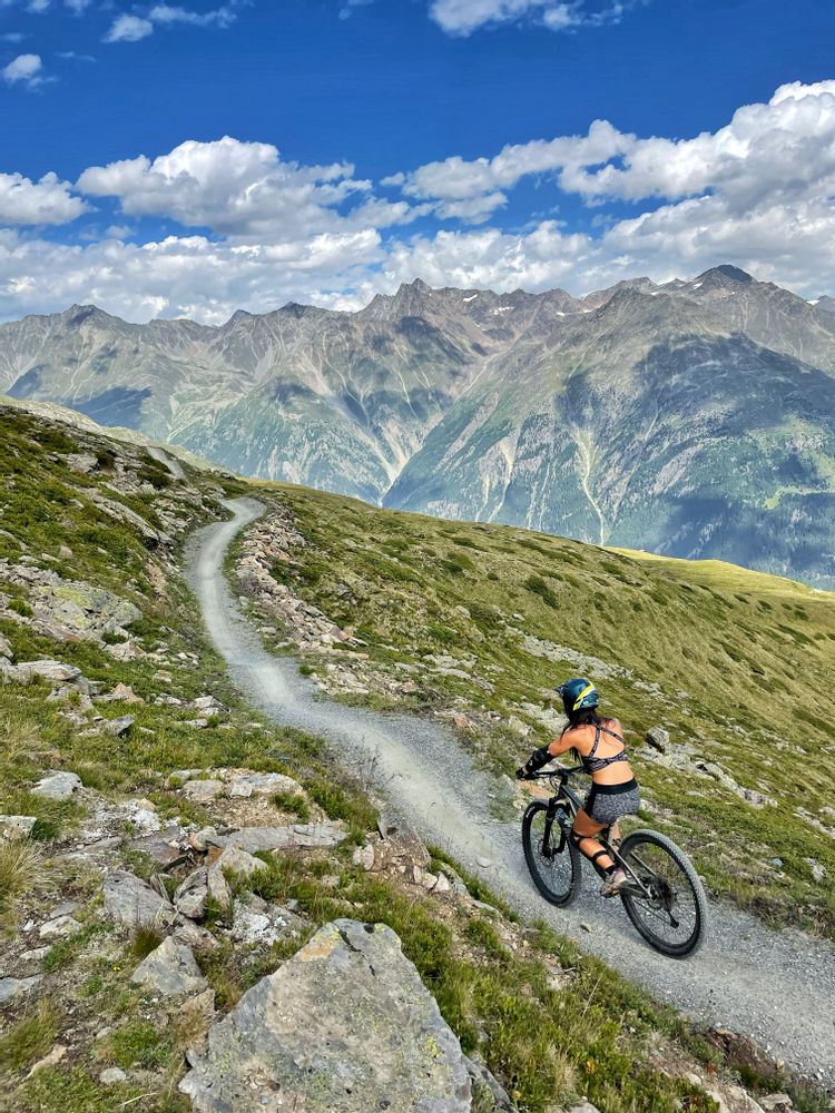 autriche itinéraire tyrol vtt de descente Solden téléphérique