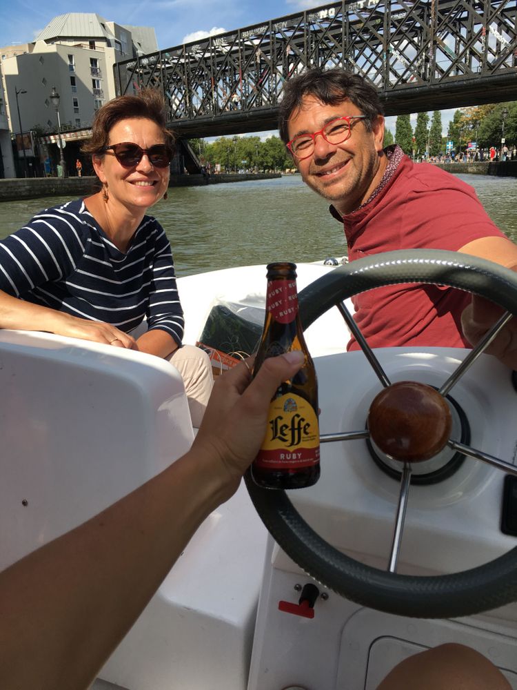 bateau sur le canal de l'ourcq sans permis Paris