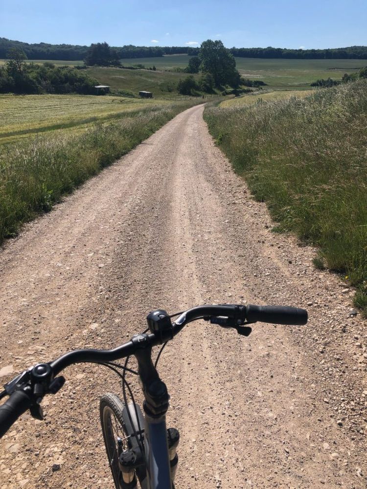 Bourgogne balade en vélo champs Dijon