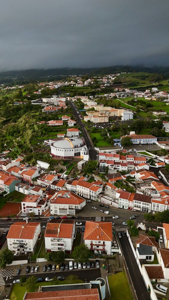 Angra do Heroisma vue de drone Terceira Açores