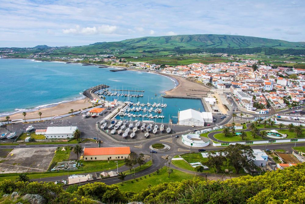 Facho Viewpoint sur l'île de Terceira aux Açores Praia Vitoria 