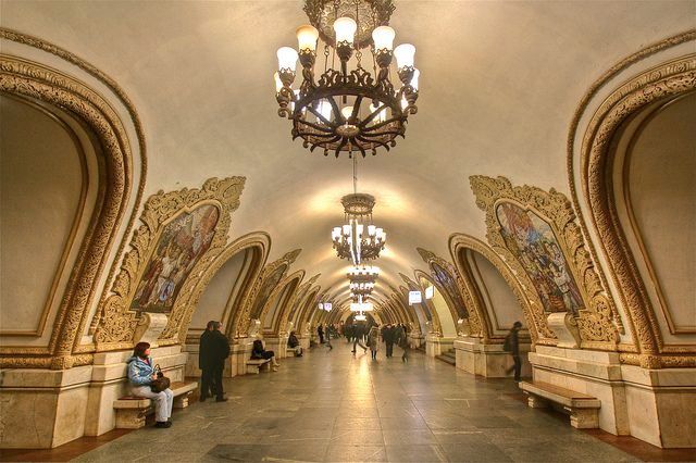 Les plus belles stations de métro de Moscou kievaskaya