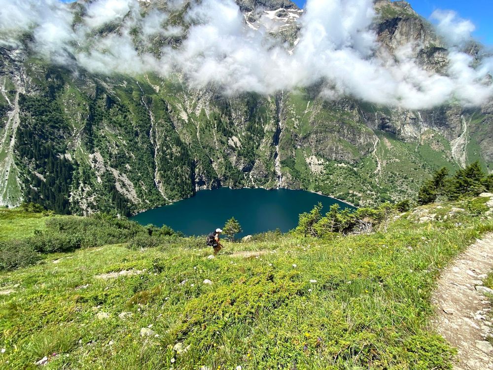 Vue Lac de la Muzelle lac du Lauvitel