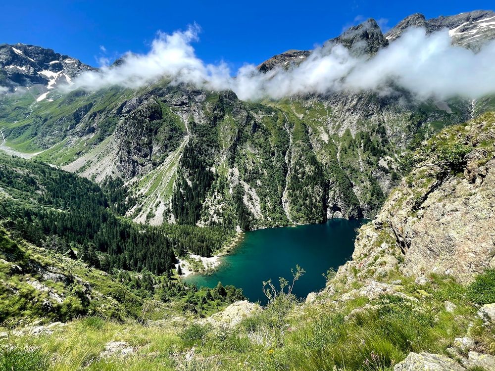 Vue Lac de la Muzelle lac du Lauvitel