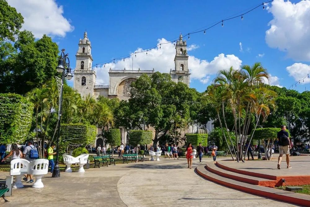 Merida Plaza Yucatan Mexique