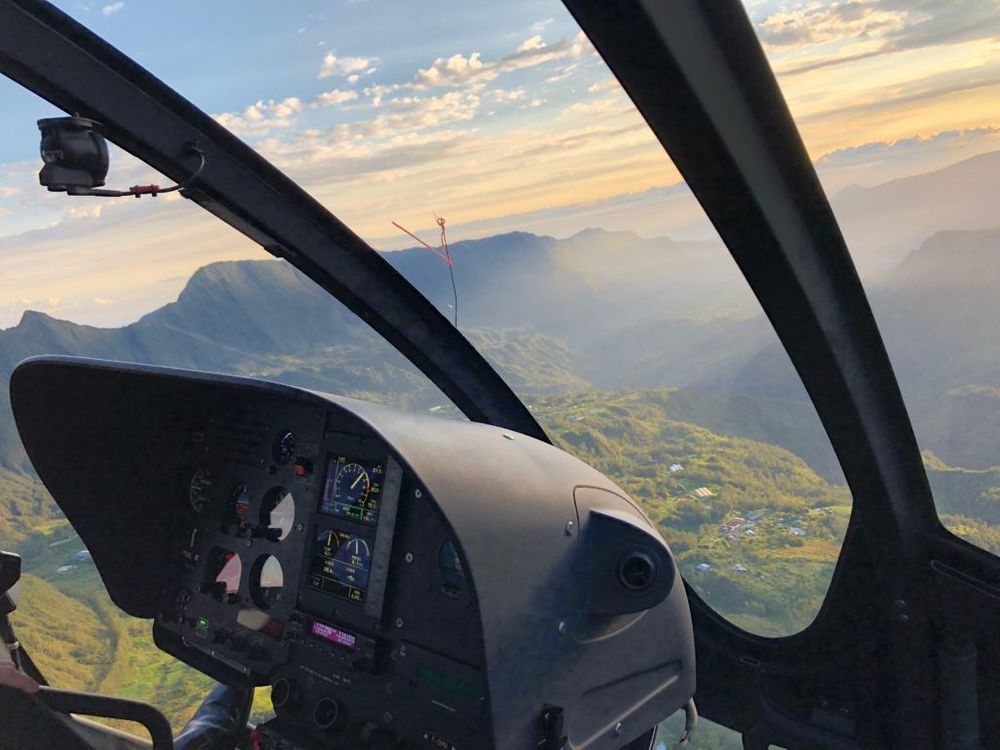 reunion island helicoptere