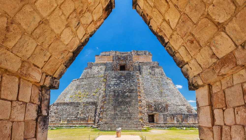 Temple Uxmal Yucatan Mexique