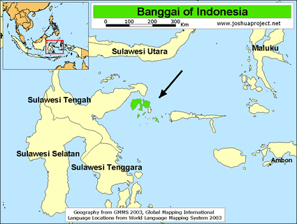 Banggai map