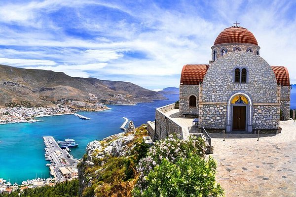 Port et ruelles de l'île de Kos en Grèce