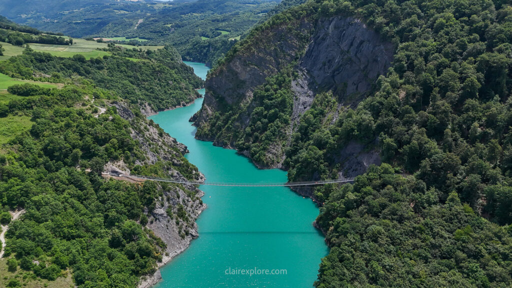 Randonnee passerelles lac monteynard clairexplore
